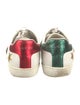 Gucci Web Accent Leather Sneakers