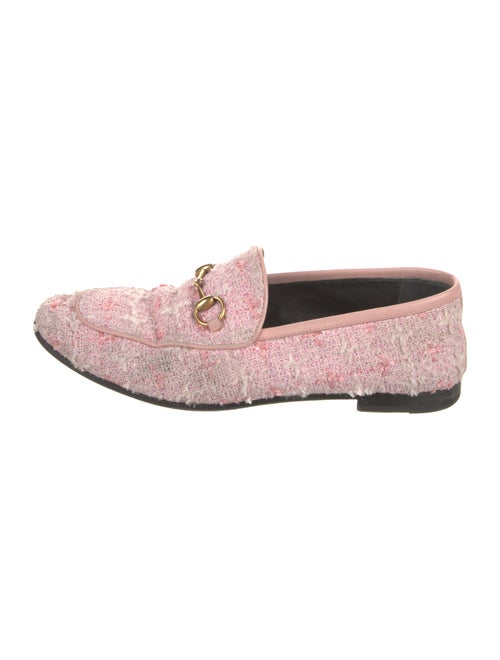 Gucci Horsebit Accent Tweed Loafers