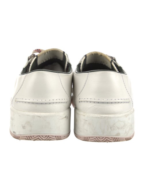 Gucci Web Accent Leather Sneakers