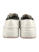 Gucci Web Accent Leather Sneakers