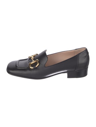 Gucci Horsebit Accent Leather Loafers