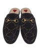 Gucci Horsebit Accent Velvet Mules