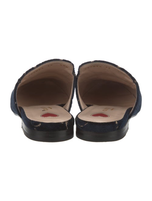 Gucci Horsebit Accent Velvet Mules