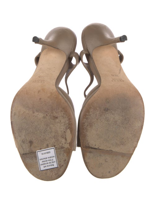 Gucci Leather Slingback Sandals