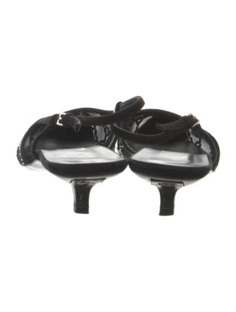 Gucci GG Logo Mesh Slingback Pumps