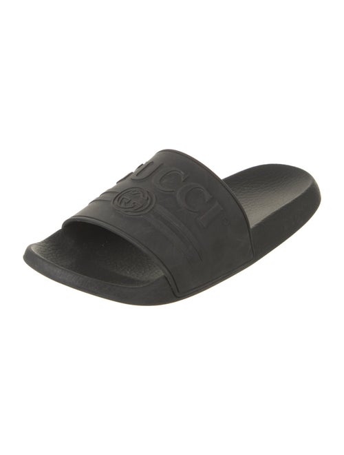 Gucci Interlocking G Logo Rubber Slides