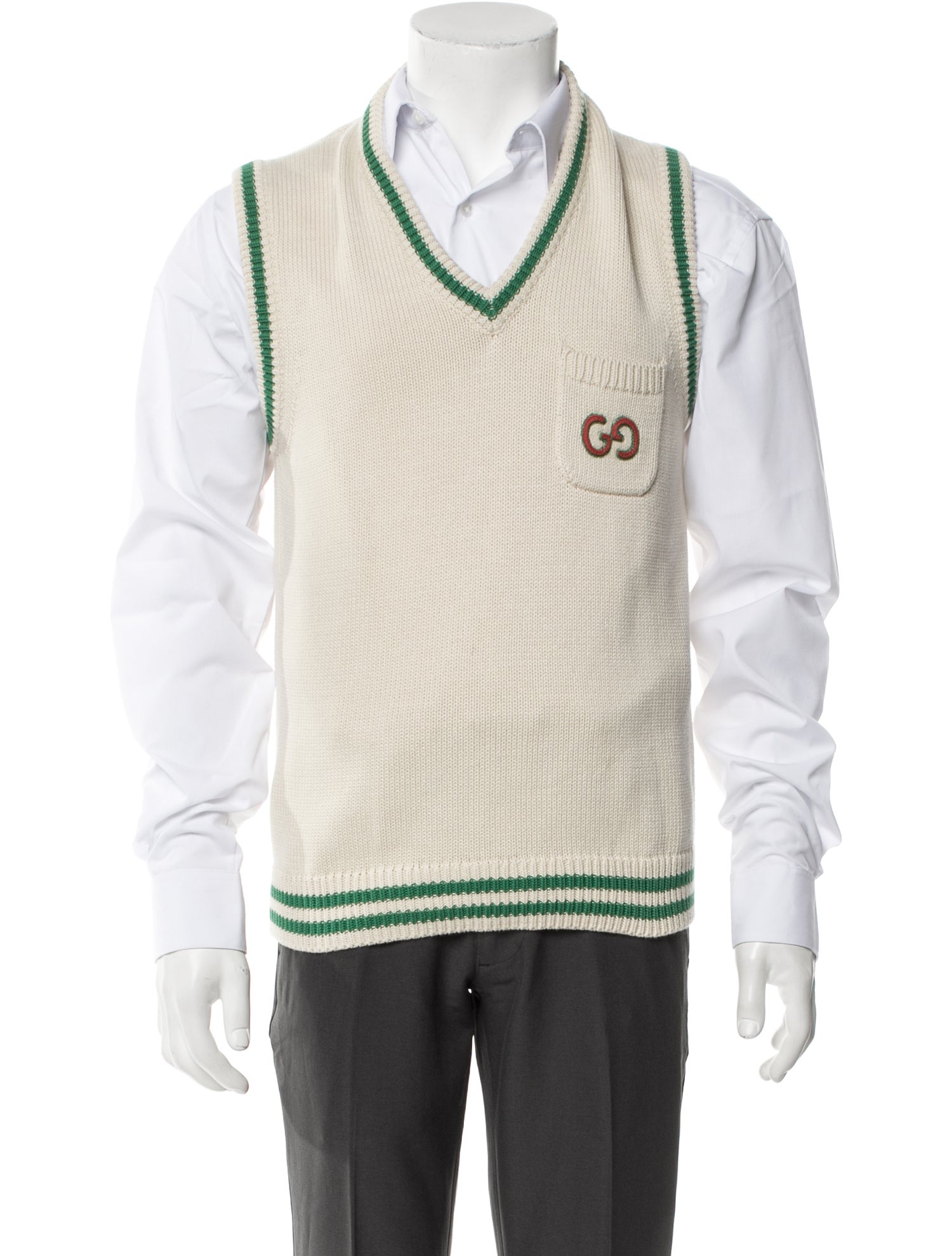 Gucci 2022 Pineapple Knit Jacquard Sweater Vest w/ Tags