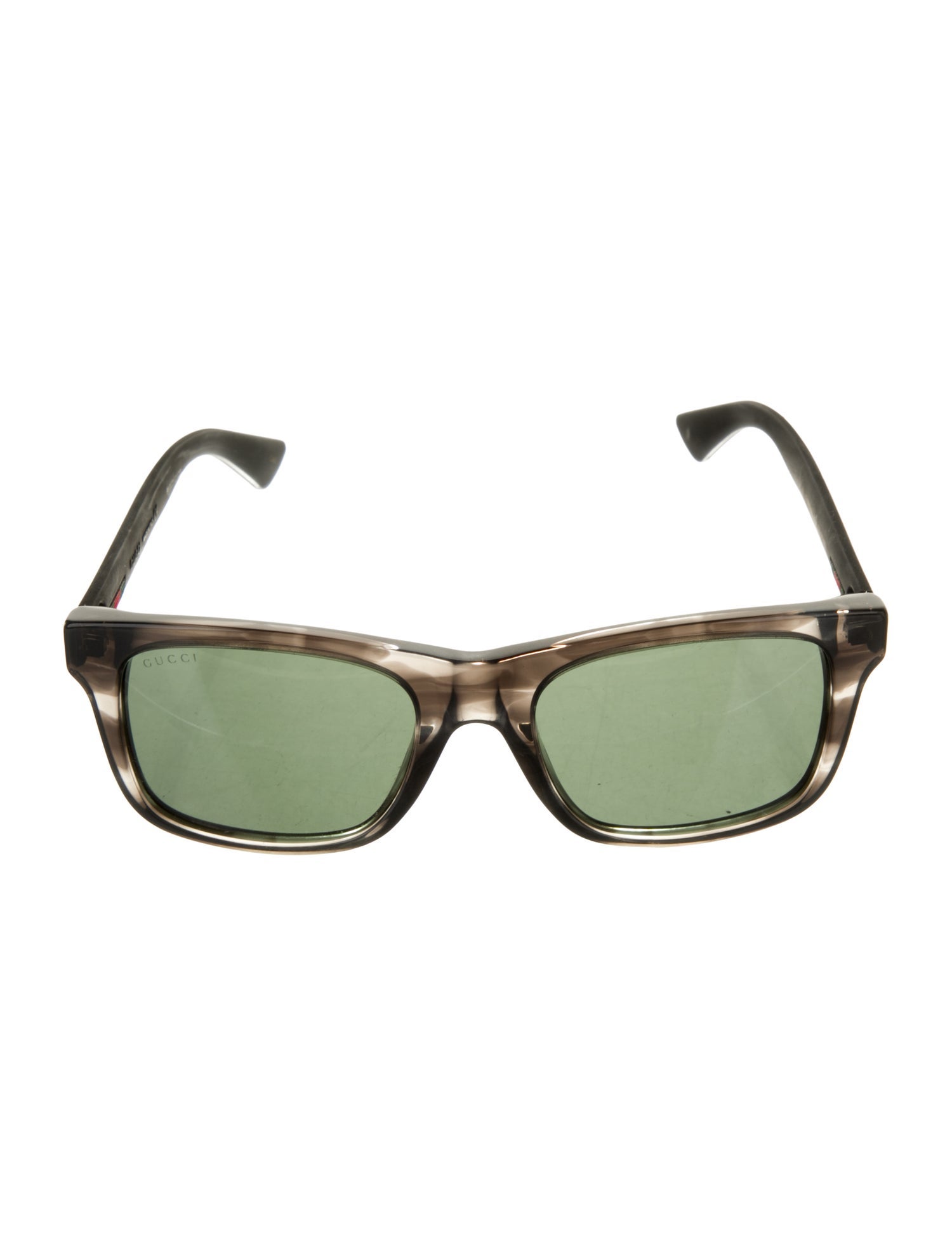 Gucci Web Accent Wayfarer Sunglasses
