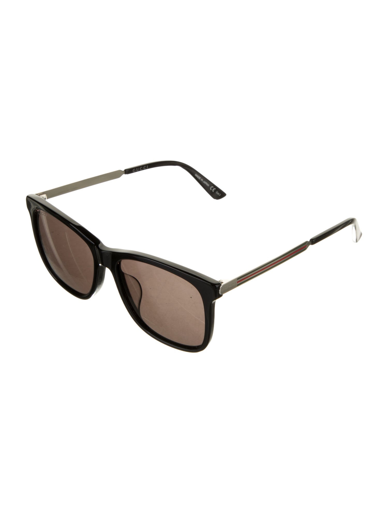 Gucci Web Accent Square Sunglasses