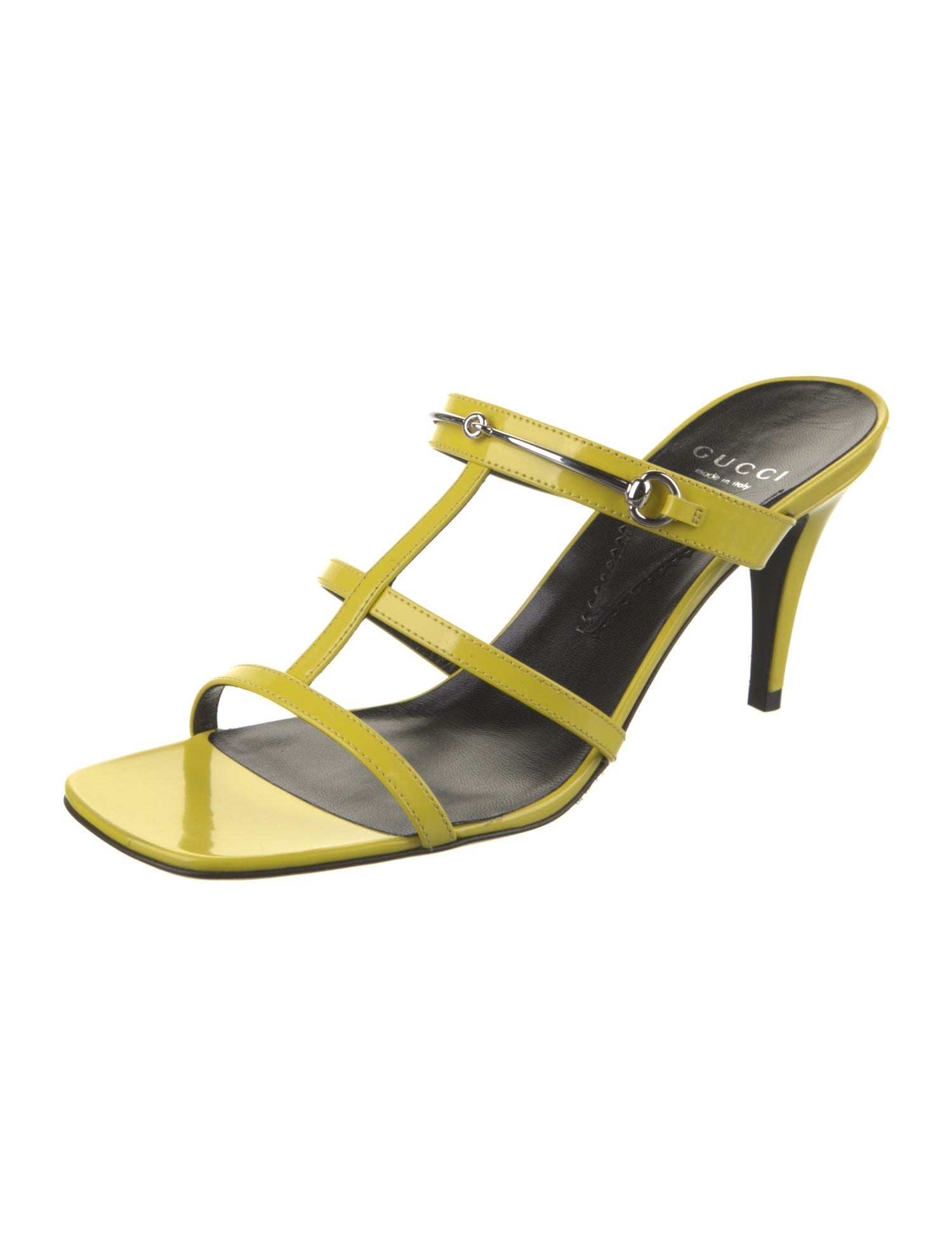 Gucci Patent Leather Slides