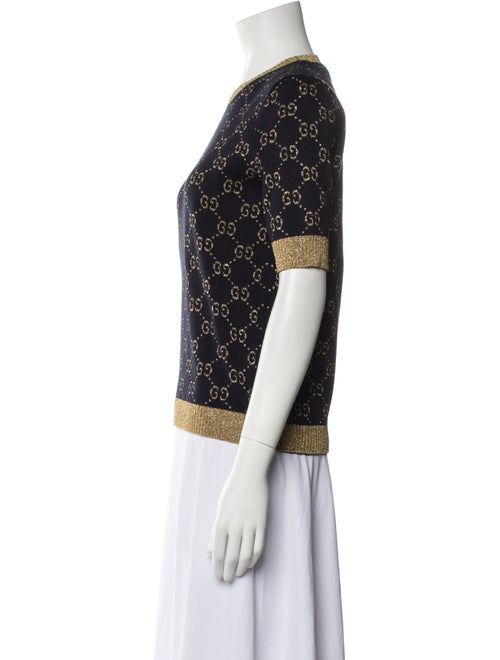Gucci Printed Crew Neck Sweater