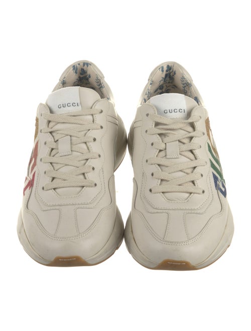 Gucci Leather Graphic Print Sneakers