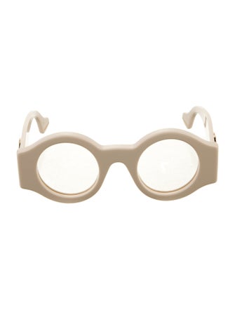Gucci Interlocking G Logo Round Eyeglasses