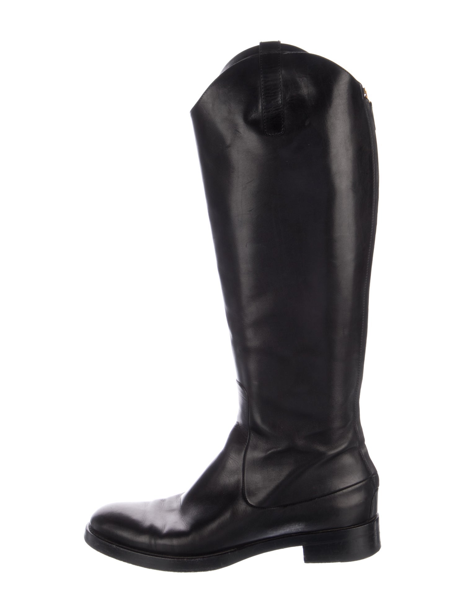 Gucci Leather Riding Boots