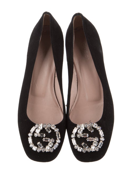 Gucci Interlocking G Logo Suede Pumps