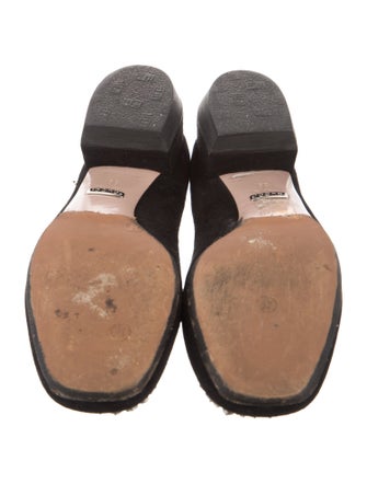 Gucci Interlocking G Logo Suede Pumps