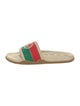 Gucci Web Accent Rubber Slides