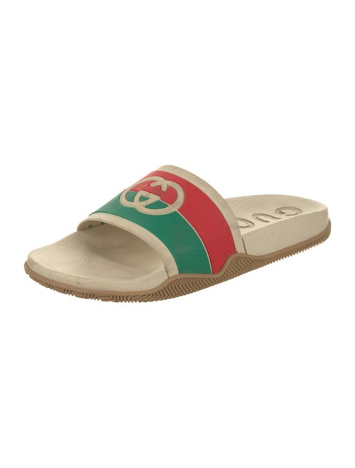 Gucci Web Accent Rubber Slides