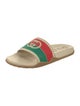 Gucci Web Accent Rubber Slides