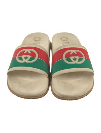 Gucci Web Accent Rubber Slides