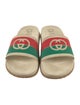 Gucci Web Accent Rubber Slides