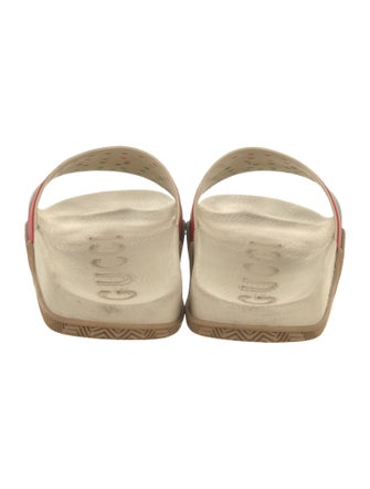 Gucci Web Accent Rubber Slides