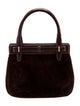 Gucci Suede Top Handle Bag Vintage