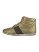 Gucci Web Accent Glitter Wedge Sneakers