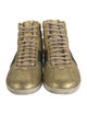 Gucci Web Accent Glitter Wedge Sneakers