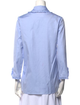 Gucci 2015 Long Sleeve Button-Up Top