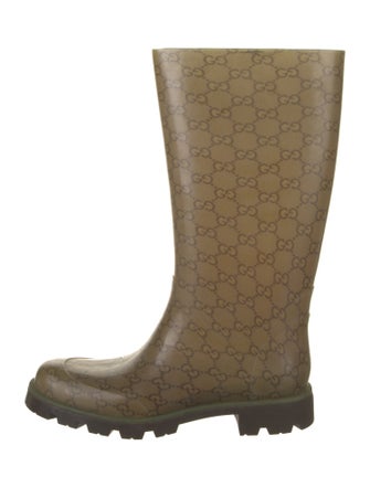 Gucci GG Signature Rubber Rain Boots