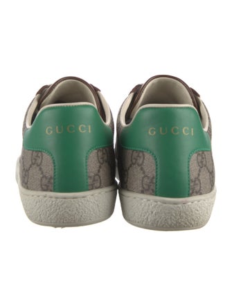Gucci GG Supreme Leather Trim Embellishment Sneakers