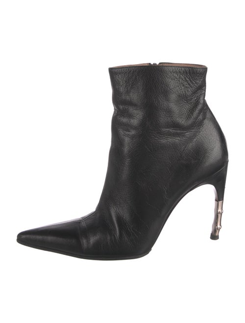 Gucci Bamboo Accent Leather Boots