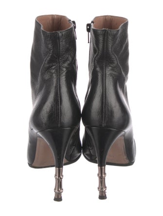 Gucci Bamboo Accent Leather Boots