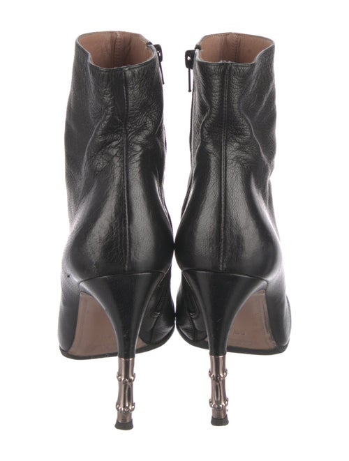 Gucci Bamboo Accent Leather Boots