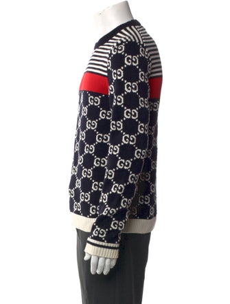 Gucci Printed Crew Neck Pullover