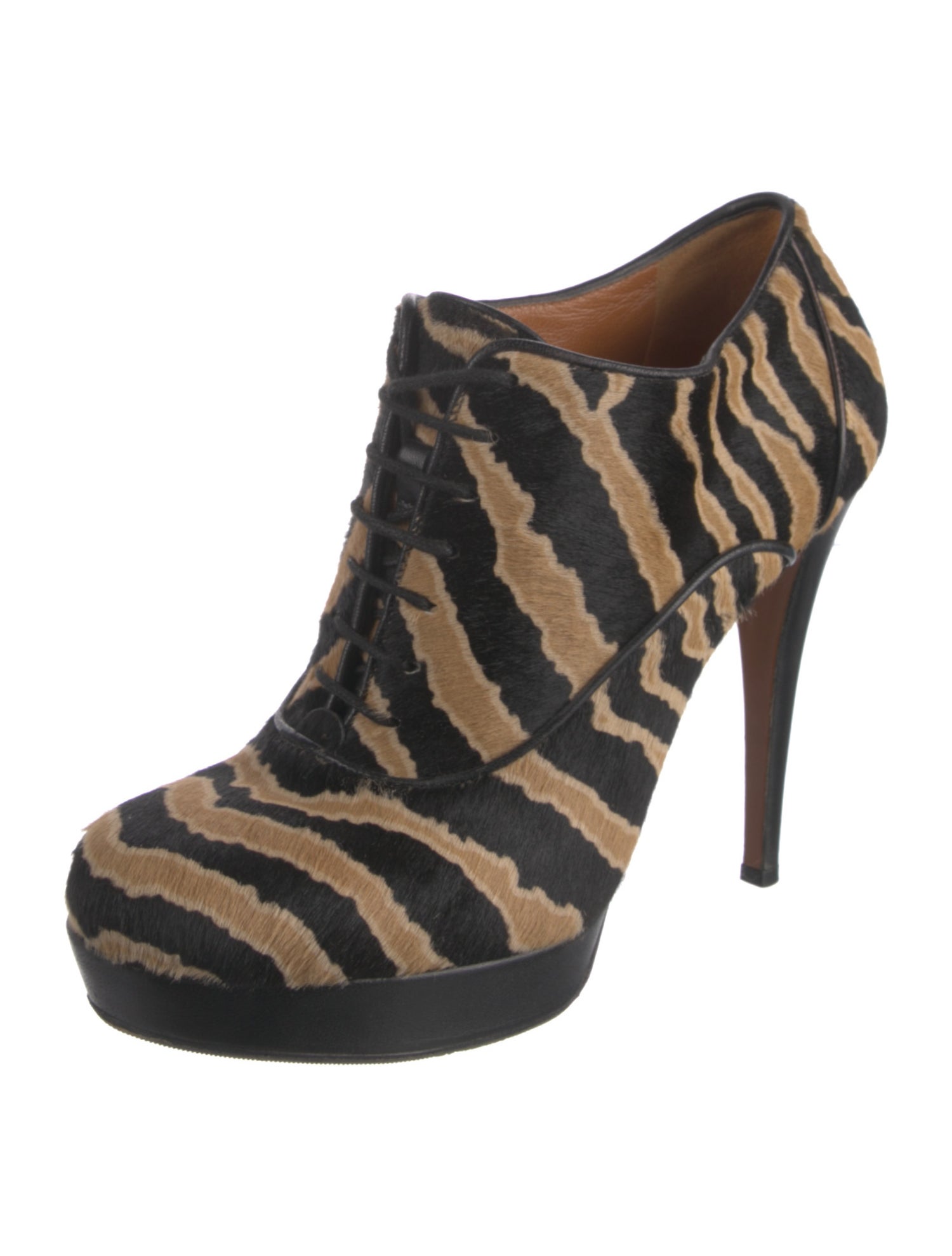Gucci Ponyhair Animal Print Pumps