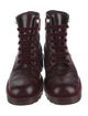 Chanel 2021 Interlocking CC Logo Combat Boots