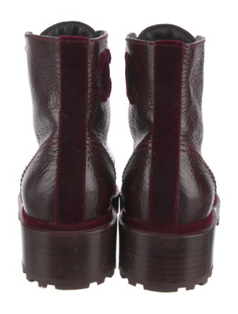 Chanel 2021 Interlocking CC Logo Combat Boots