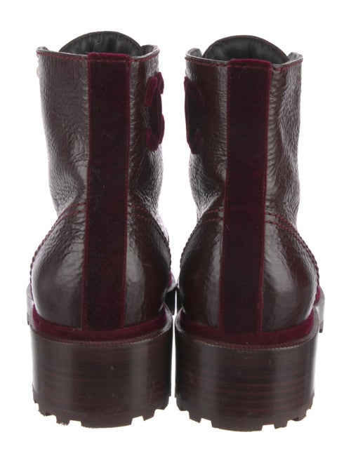Chanel 2021 Interlocking CC Logo Combat Boots