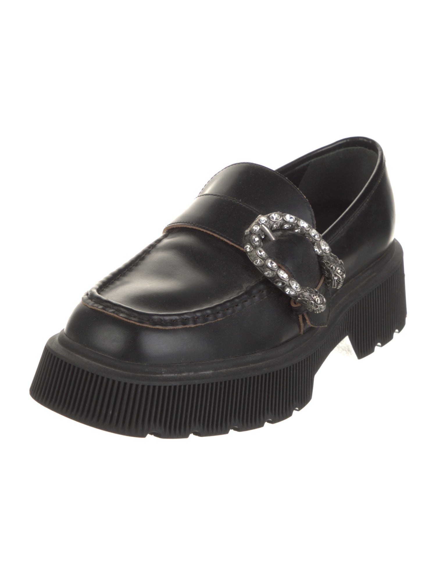 Gucci Dionysus Accent Leather Loafers