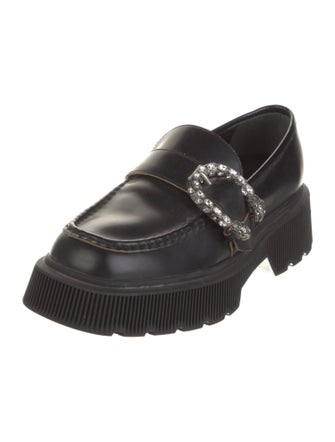 Gucci Dionysus Accent Leather Loafers