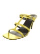 Gucci Horsebit Accent Patent Leather T-Strap Sandals