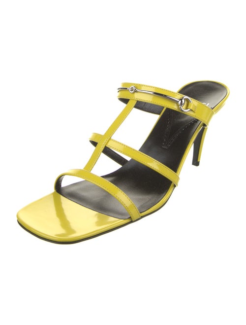 Gucci Horsebit Accent Leather Slides