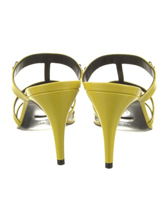 Gucci Horsebit Accent Leather Slides