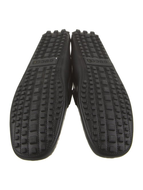Gucci Web Accent Leather Drivers