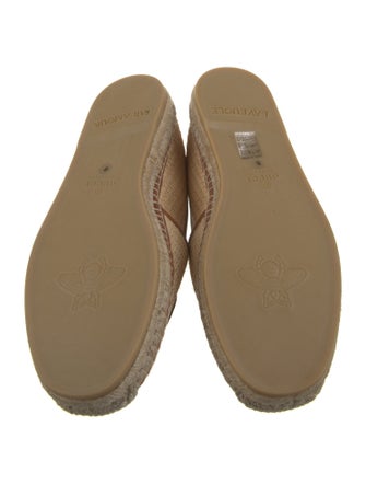 Gucci Sylvie Web Accent Raffia Espadrilles