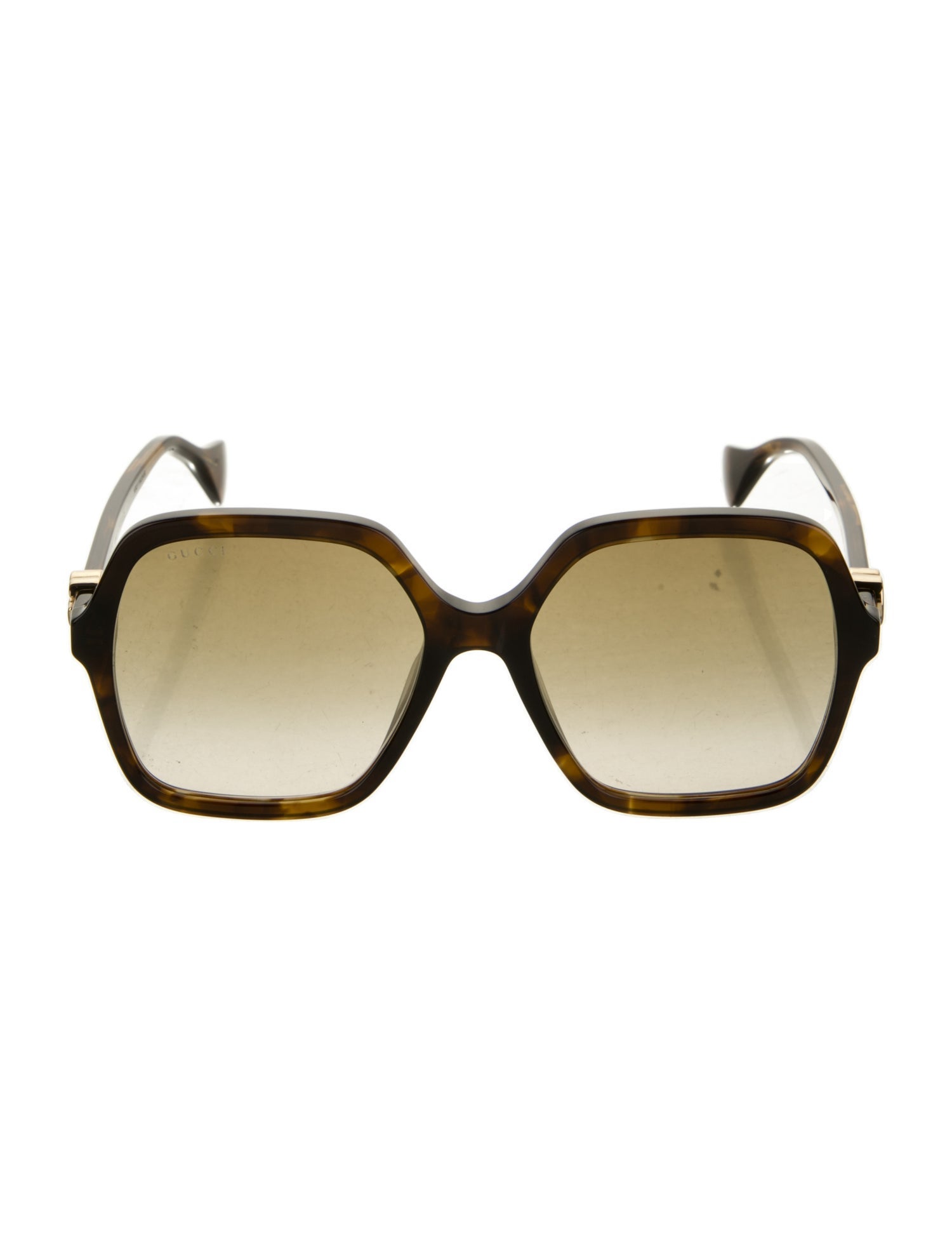 Gucci Double G Logo Square Sunglasses