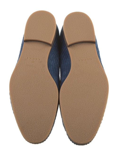 Gucci Web Accent Velvet Loafers