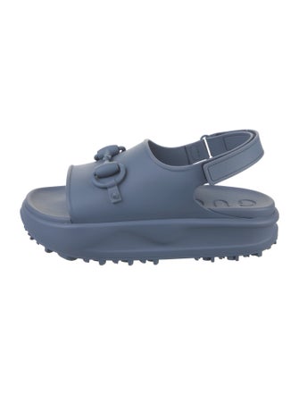 Gucci Horsebit Accent Rubber Sandals